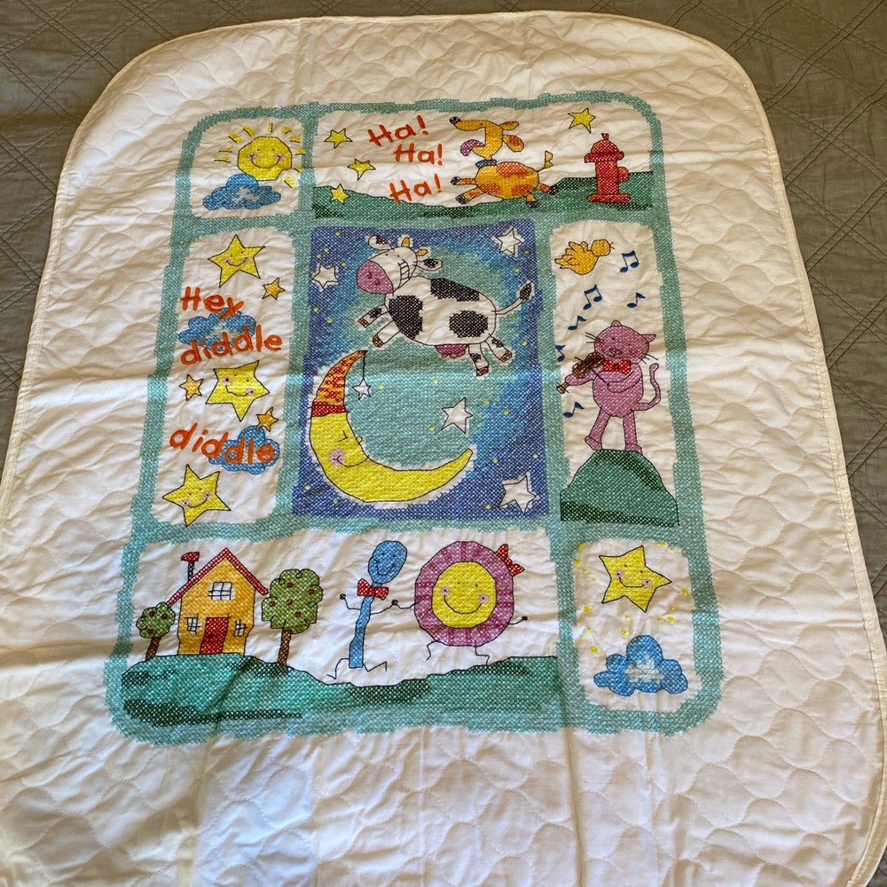 Cross Stitched Blanket